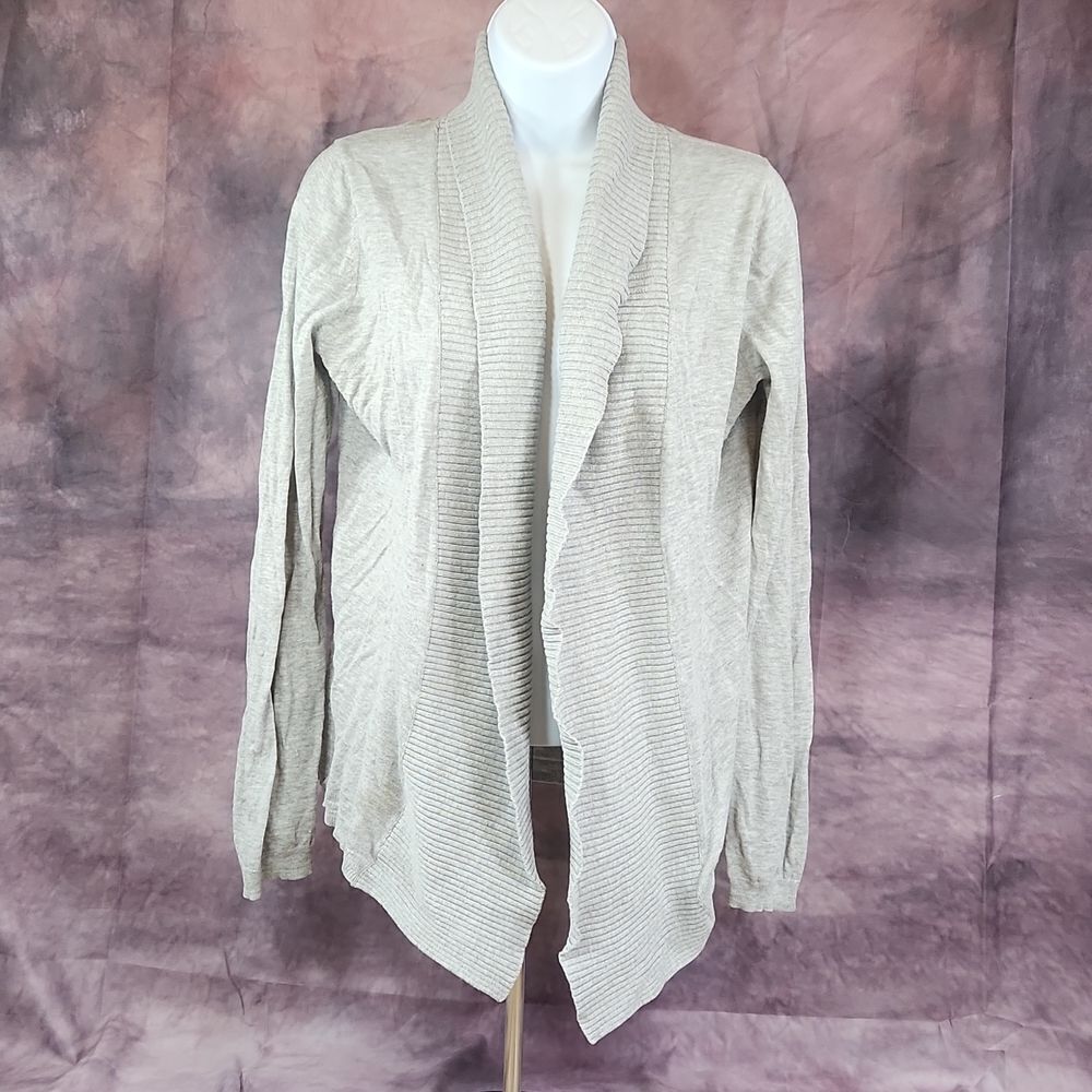 🐞Banana Republic Gray Lightweight Open Front Cardigan Medium